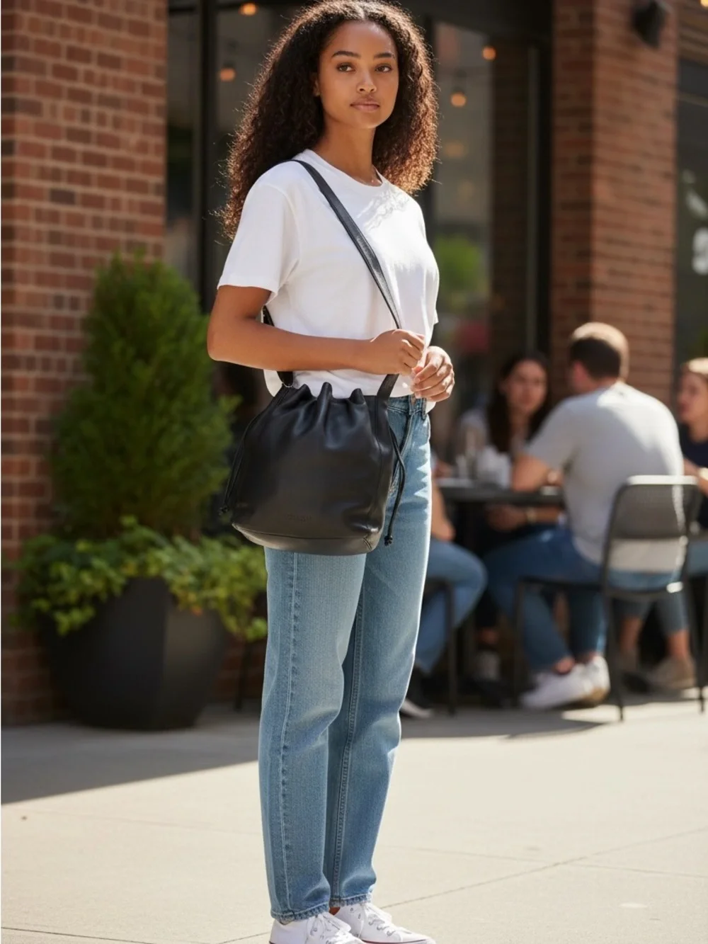 Coach Vintage Lexington Drawstring Bucket Bag 4180 – Black TannedGlove Leather